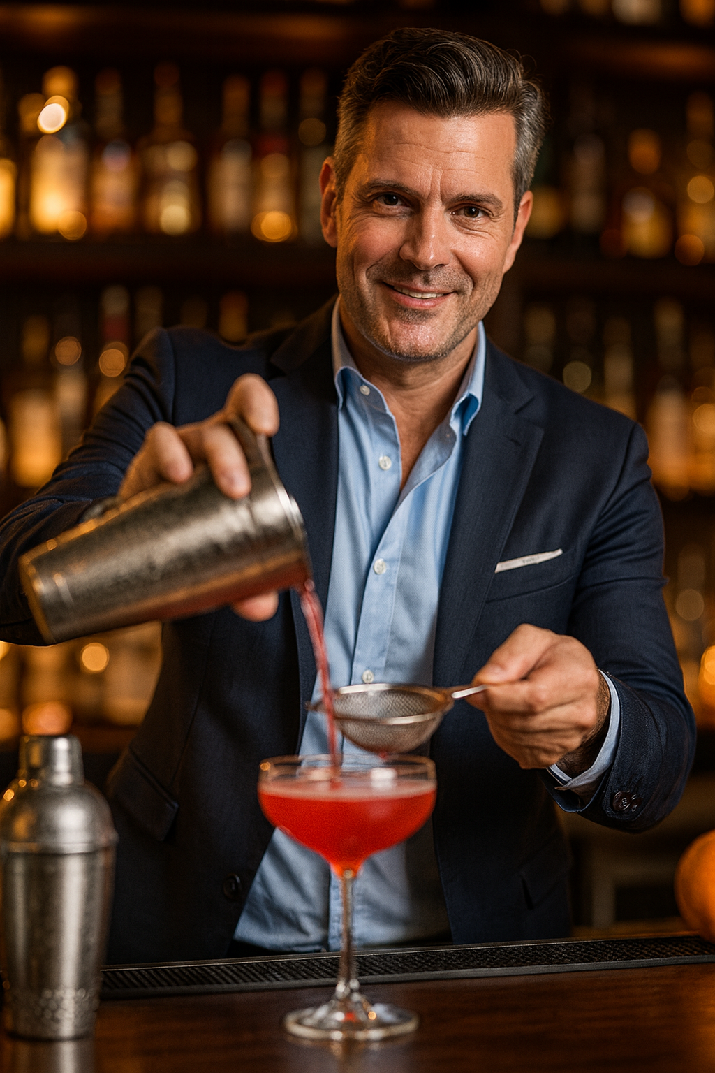 Outdoor Old Fashion Cocktail